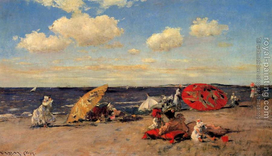 William Merritt Chase : At the Seaside